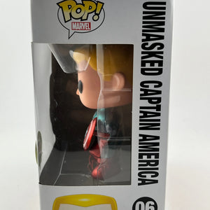 Funko POP! Marvel - Unmasked Captain America #06 - 2014 Exclusive FRENLY BRICKS - Open 7 Days