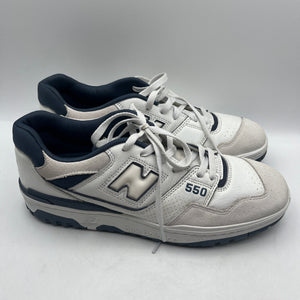 New Balance 550 White Navy Sneakers – Size US 12 USED FRENLY BRICKS - Open 7 Days