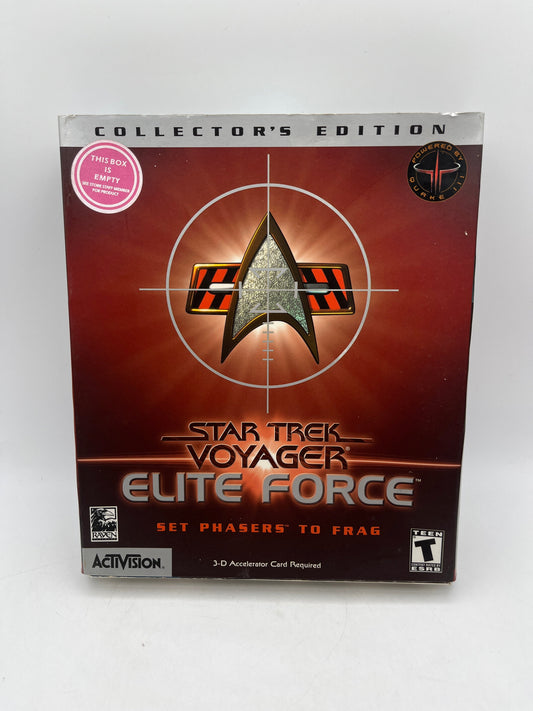 Star Trek Voyager Elite Force Collector's Edition (PC, 2000) - Activision Raven FRENLY BRICKS - Open 7 Days