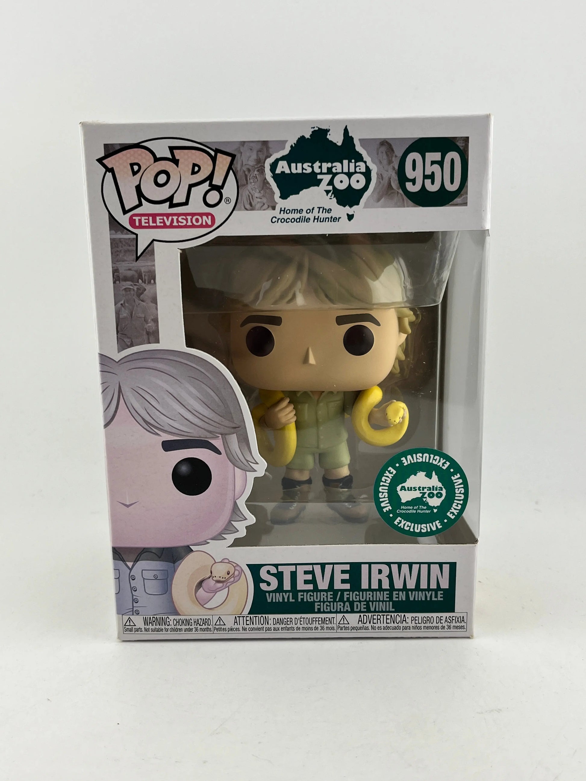 Funko POP! Television Australia Zoo - Steve Irwin #950 - Australia Zoo Exclusive FRENLY BRICKS - Open 7 Days