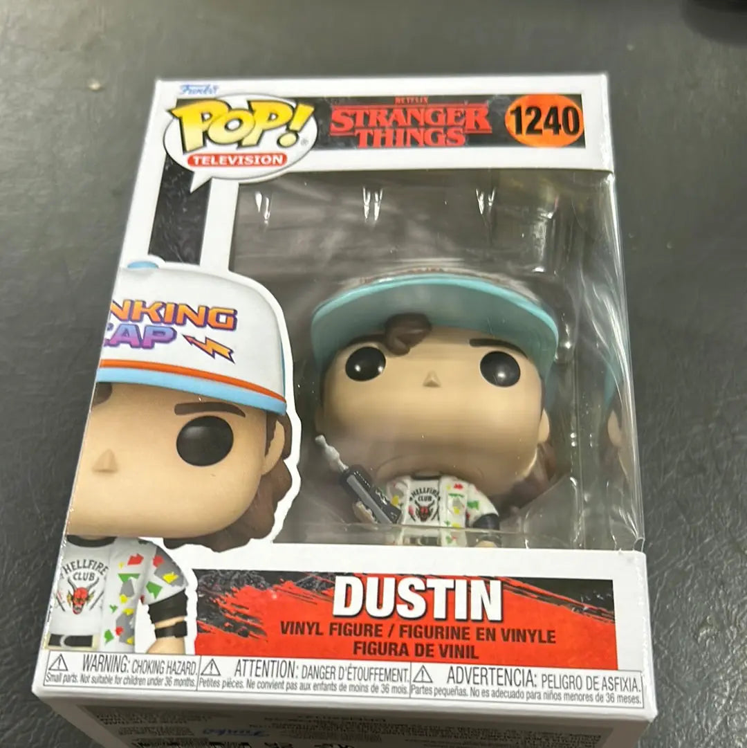 Funko Pop! TV: Stranger Things - Dustin Vinyl Figure #1240 FRENLY BRICKS - Open 7 Days