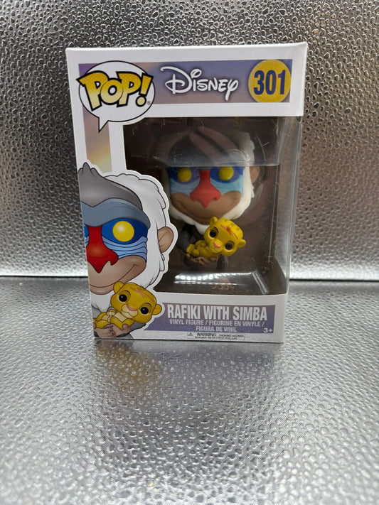 Funko Pop #301 Disney Rafiki With  Simba FRENLY BRICKS - Open 7 Days