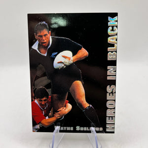 1995 New Zealand All Blacks Rugby Union Card - H5 Wayne Shelford FRENLY BRICKS - Open 7 Days