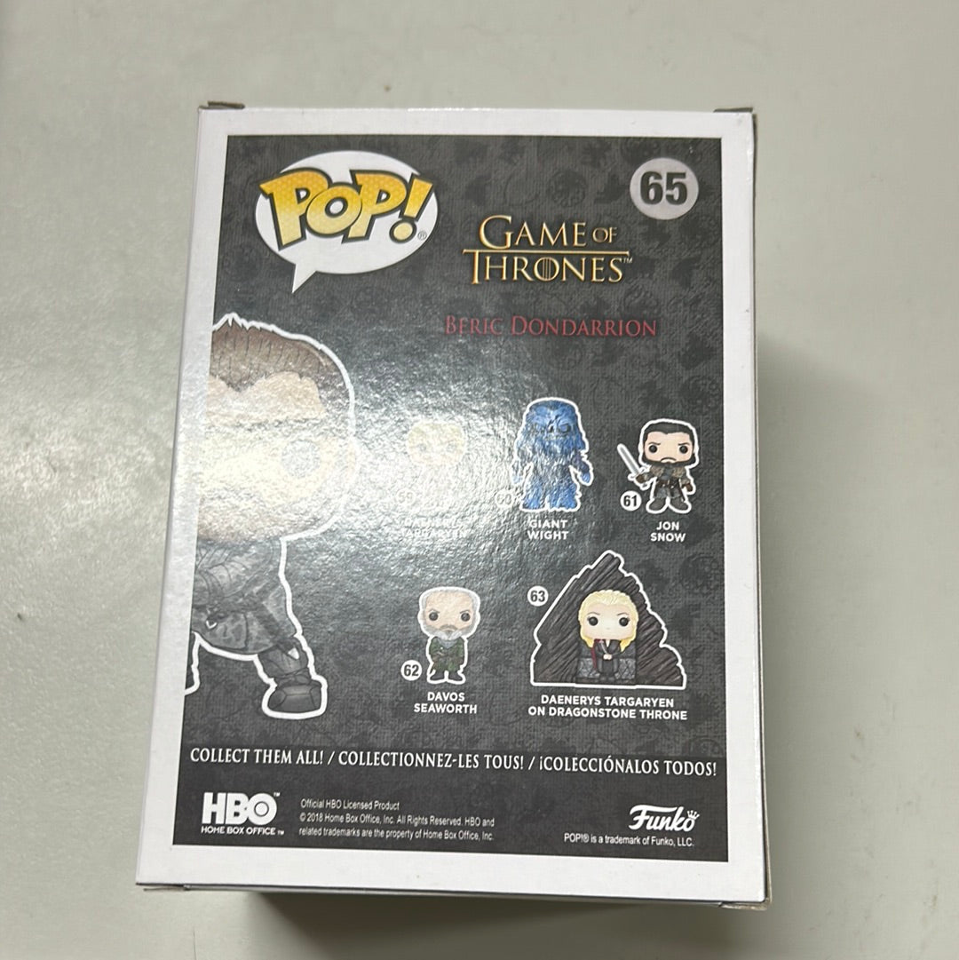 Pop Vinyl Game of Thrones 65 BericDondarrion FRENLY BRICKS - Open 7 Days