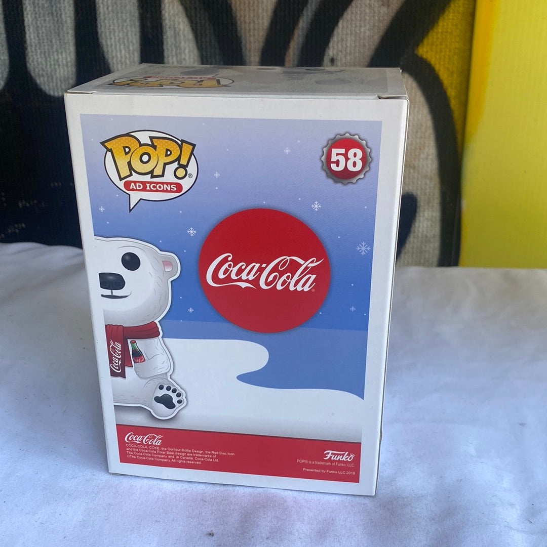 Funko POP! Coca-Cola polar bear  #58 Diamond Collection FRENLY BRICKS - Open 7 Days