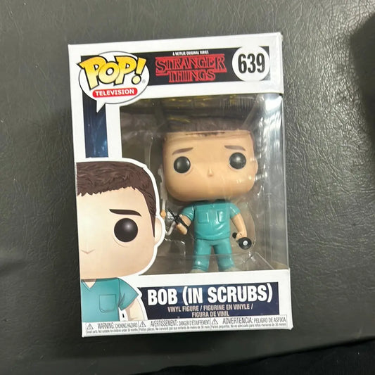 Funko Pop! Stranger Things - Bob (in Scrubs) #639 Vinyl FRENLY BRICKS - Open 7 Days