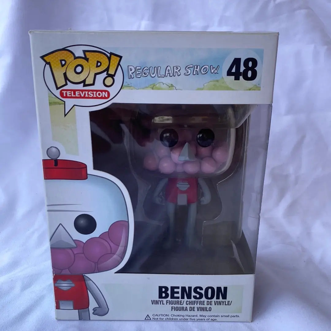 Funko POP! Benson #48 - Regular Show - RARE - FRENLY BRICKS - Open 7 Days