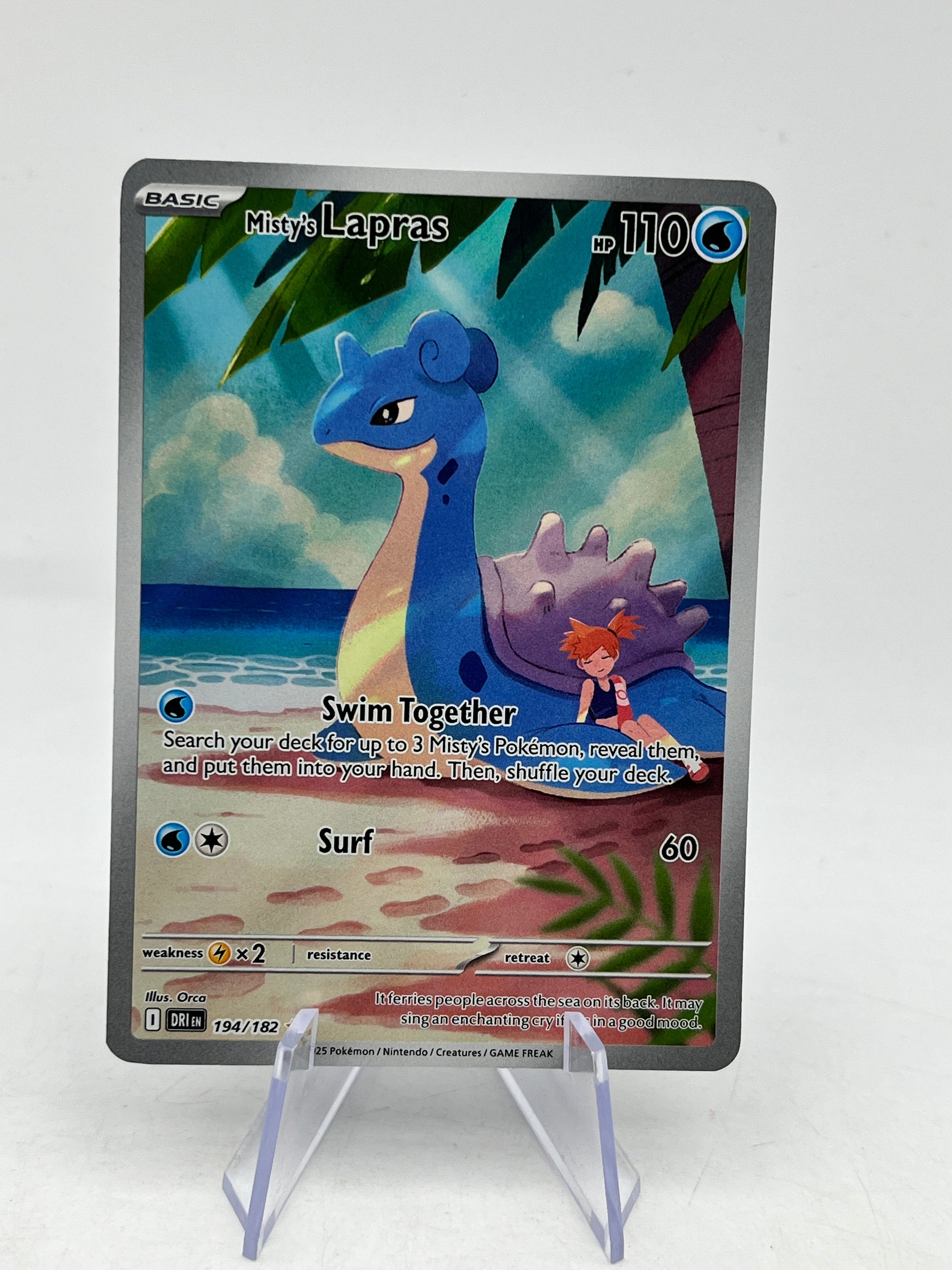 Misty's Lapras - 194/182 Destined Rivals Illustartion Rare Pokemon - Single FRENLY BRICKS - Open 7 Days