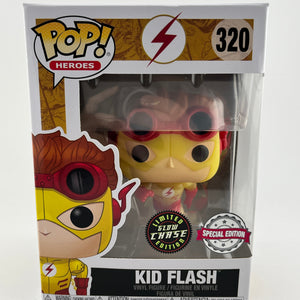 Funko POP! Heroes DC - Kid Flash #320 - Glow Chase - Special Edition FRENLY BRICKS - Open 7 Days