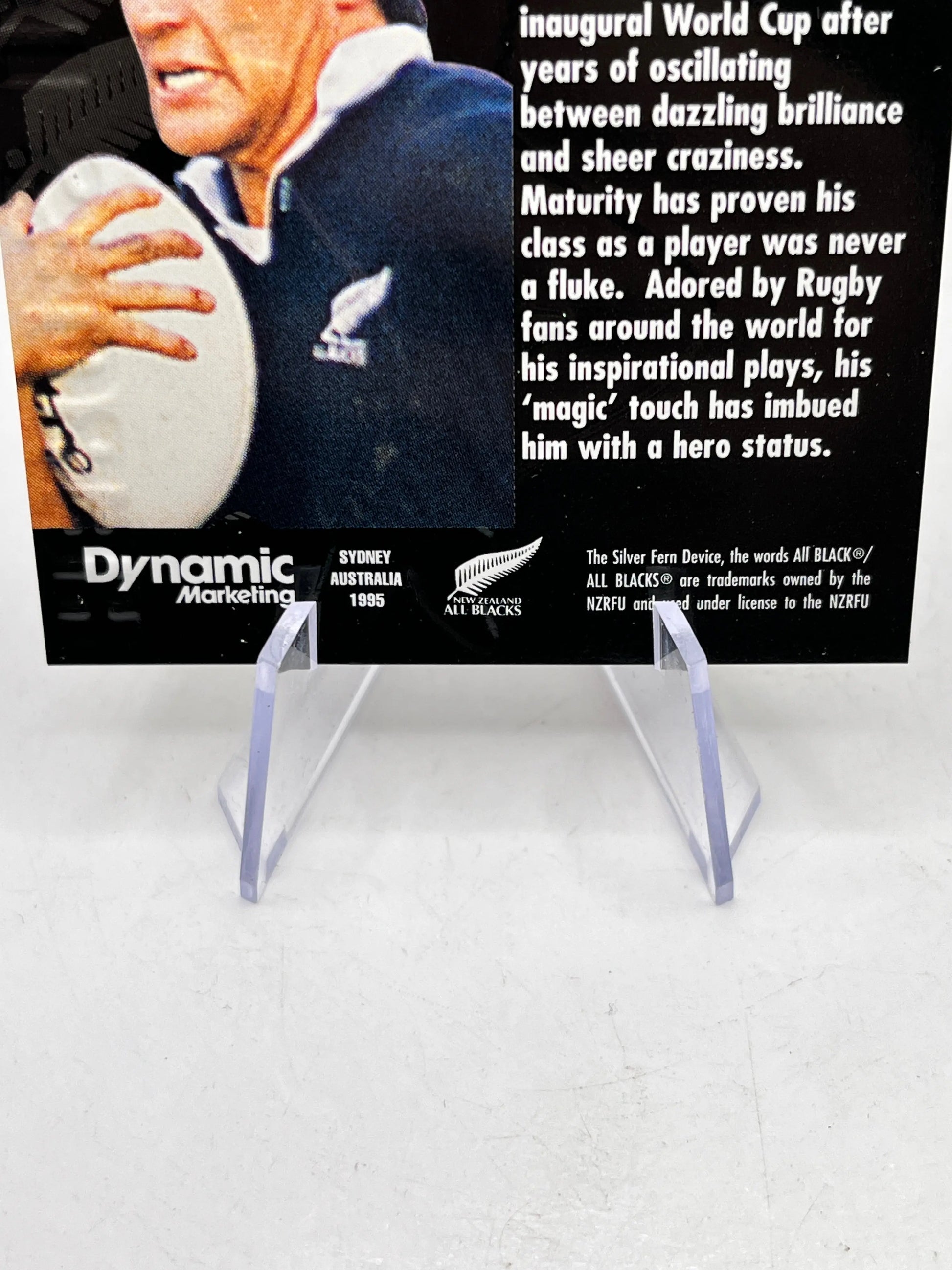 Zinzan Brooke - 1995 Dynamic Marketing All Blacks -  Heroes In Black - H2 FRENLY BRICKS - Open 7 Days