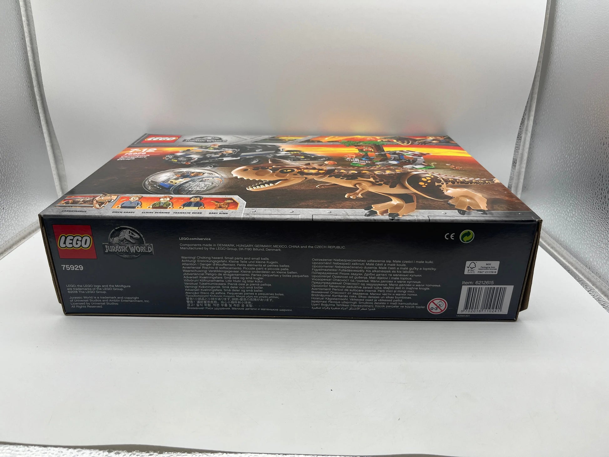 LEGO Jurassic World: Carnotaurus Gyrosphere Escape (75929) - New & Sealed FRENLY BRICKS - Open 7 Days