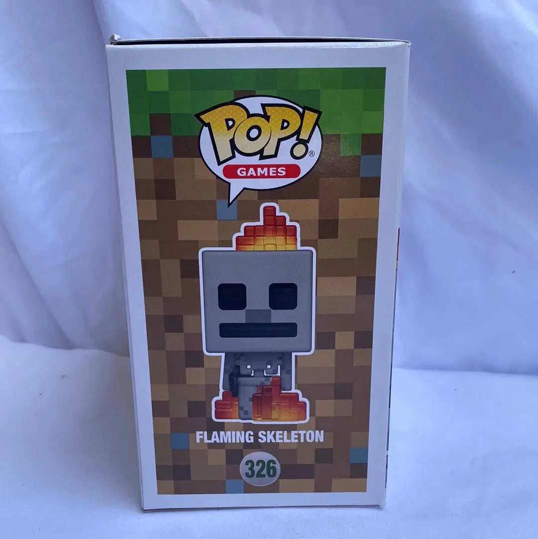 Funko POP! Minecraft - Flaming Skeleton #326 power wing - FRENLY BRICKS - Open 7 Days