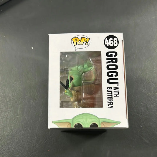 Grogu with Butterfly #468 ~ Star Wars: The Mandalorian ~ Funko Pop Vinyl FRENLY BRICKS - Open 7 Days