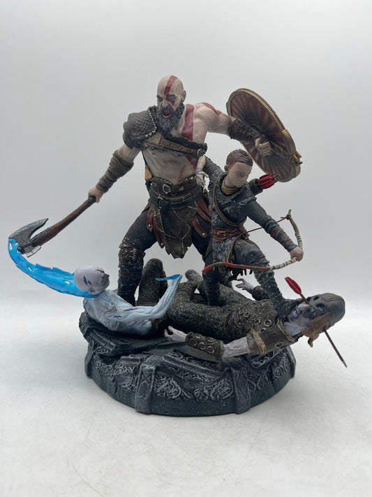 God of War Collector's Edition Kratos and Atreus PS4 Statue No Box