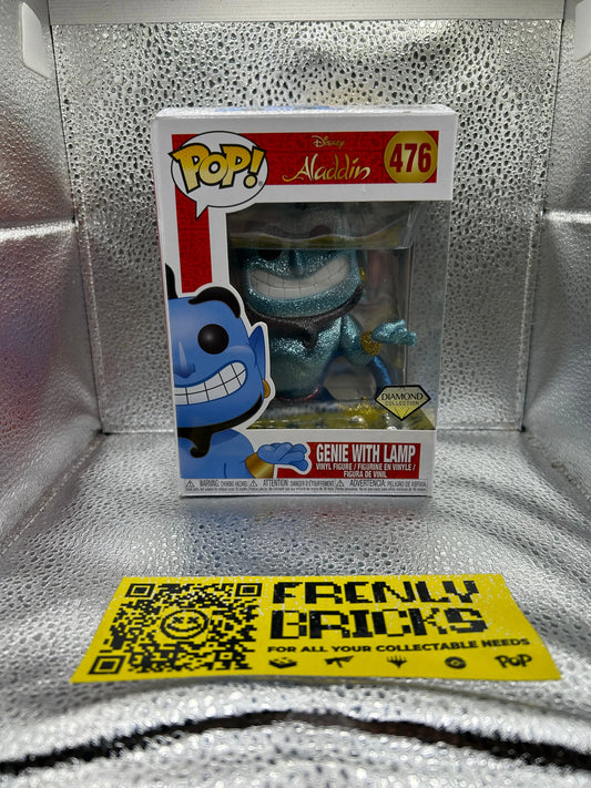 POP! Disney Aladdin 476 DIAMOND COLLECTION GENIE WITH LAMP FRENLY BRICKS - Open 7 Days