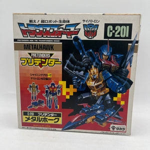 Takara Transformers C-201 Super-God Masterforce  G1 Pretender “Metalhawk” FRENLY BRICKS - Open 7 Days