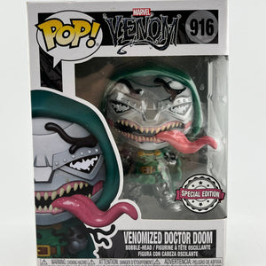 Funko POP! Marvel Venom - Venomized Doctor Doom #916 - Special Edition FRENLY BRICKS - Open 7 Days