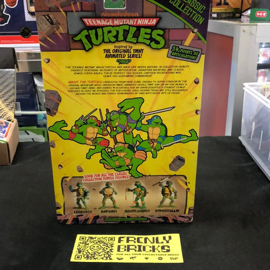 Playmates 2012 TMNT - MICHELANGELO CLASSIC COLLECTION  (1988)- 7 INCH FIGURE FRENLY BRICKS - Open 7 Days