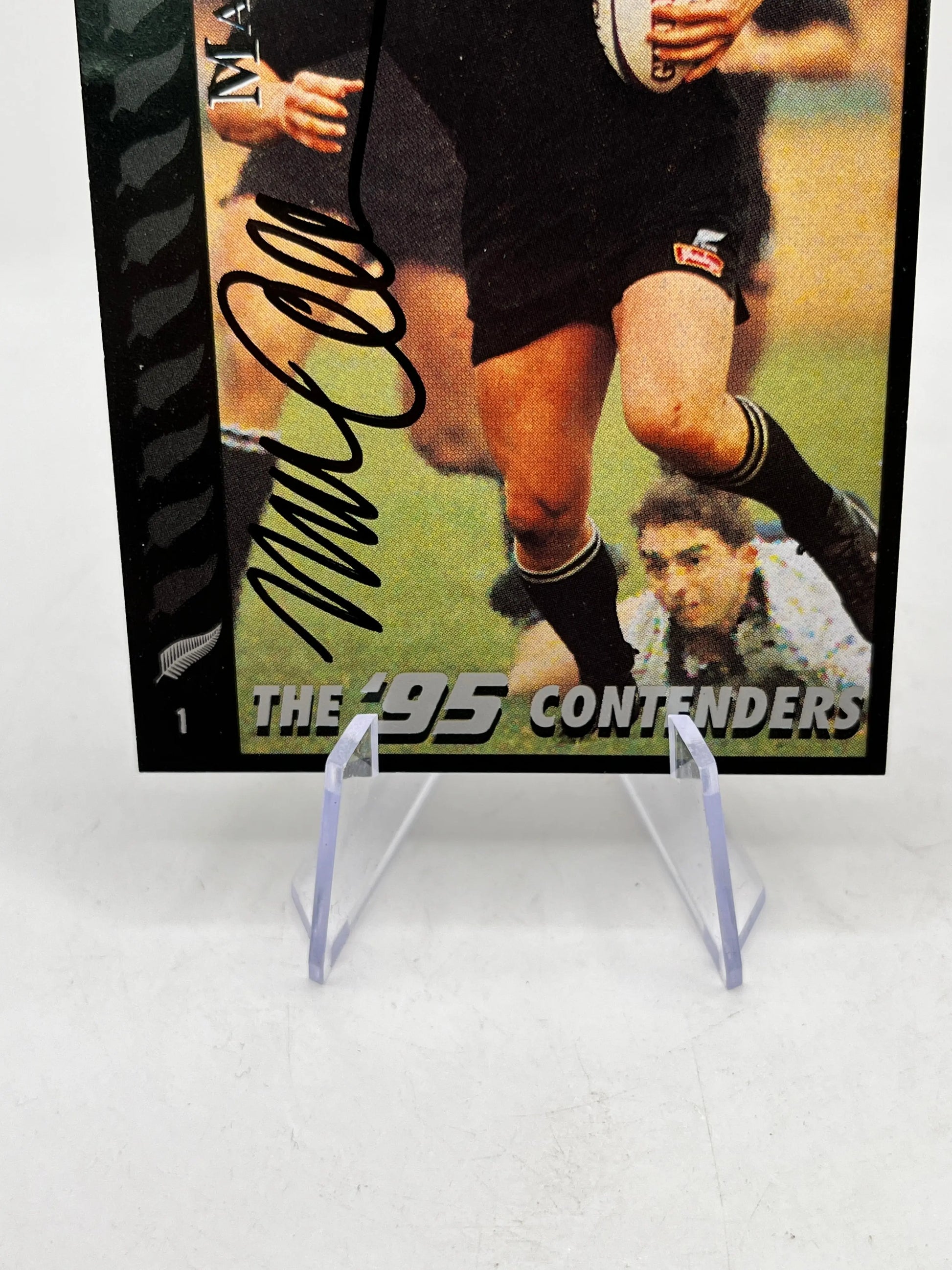 Mark “Bull” Allen Auto- 1995 Dynamic Marketing NZ All Blacks Rugby Union Card #1 FRENLY BRICKS - Open 7 Days