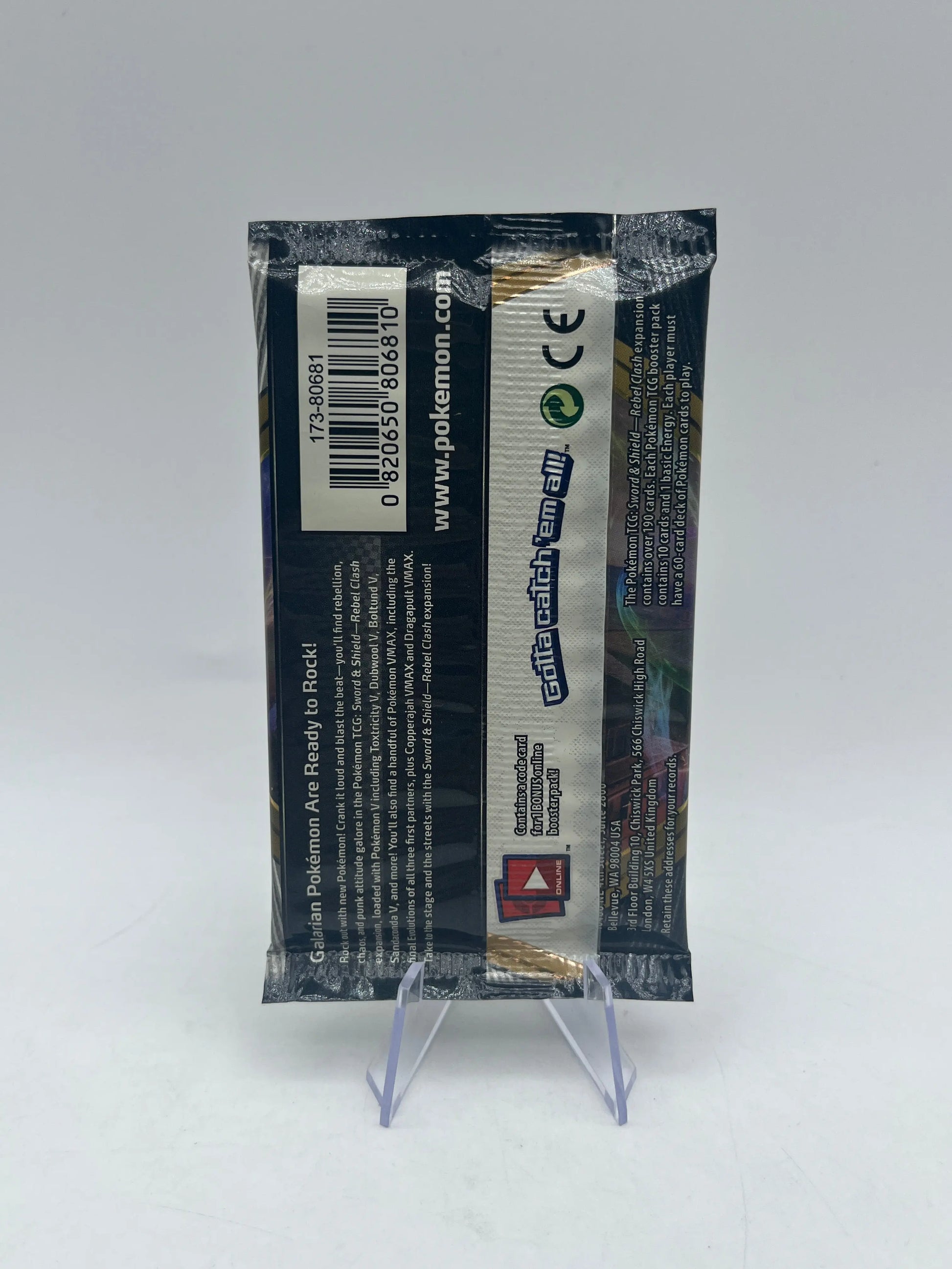 Pokémon TCG: Sword & Shield Rebel Clash Art Set 4x Boosters Factory Sealed FRENLY BRICKS - Open 7 Days