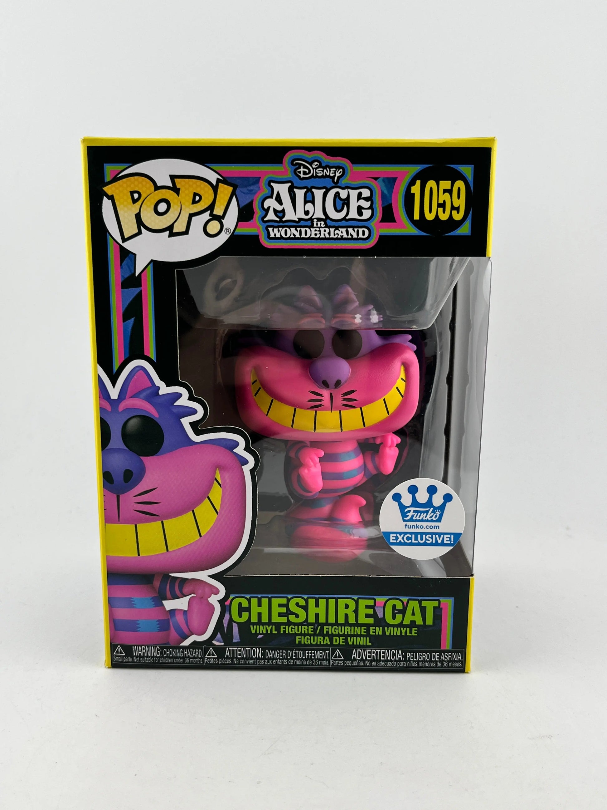 Funko POP! Disney Alice In Wonderland - Cheshire Cat #1059 - Blacklight Exclusive FRENLY BRICKS - Open 7 Days