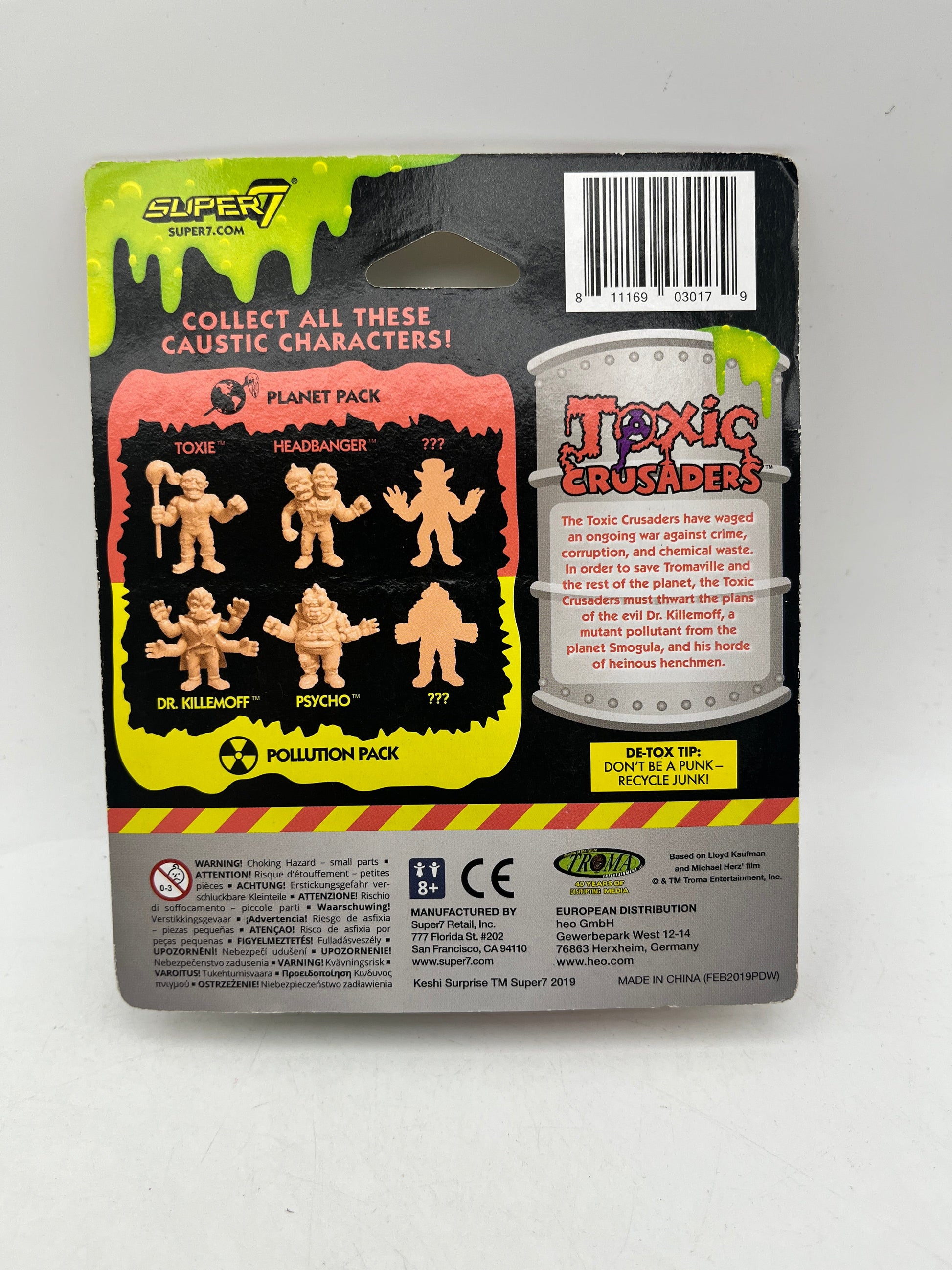 Super 7 Toxic Crusaders 4.5cm Dr. Killemoff & Psycho + 1 Secret Figure - Sealed FRENLY BRICKS - Open 7 Days