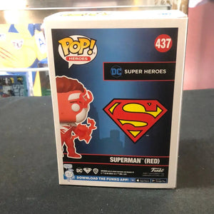 Funko POP! Vinyl Superman #437 Red Superman 2022 Fall Convention Limited Edition FRENLY BRICKS - Open 7 Days