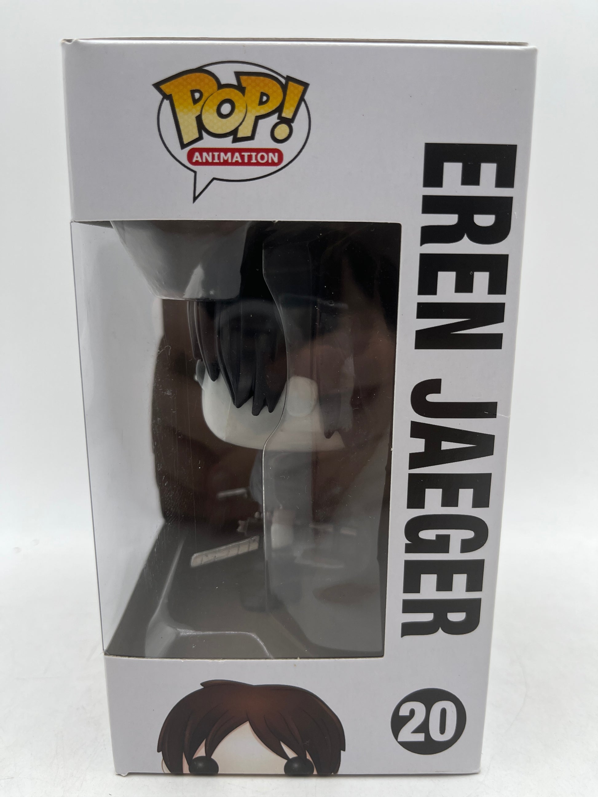 Funko Pop Anime Attack on Titan Eren Jaeger #20 Black & White Vinyl Figure image 3