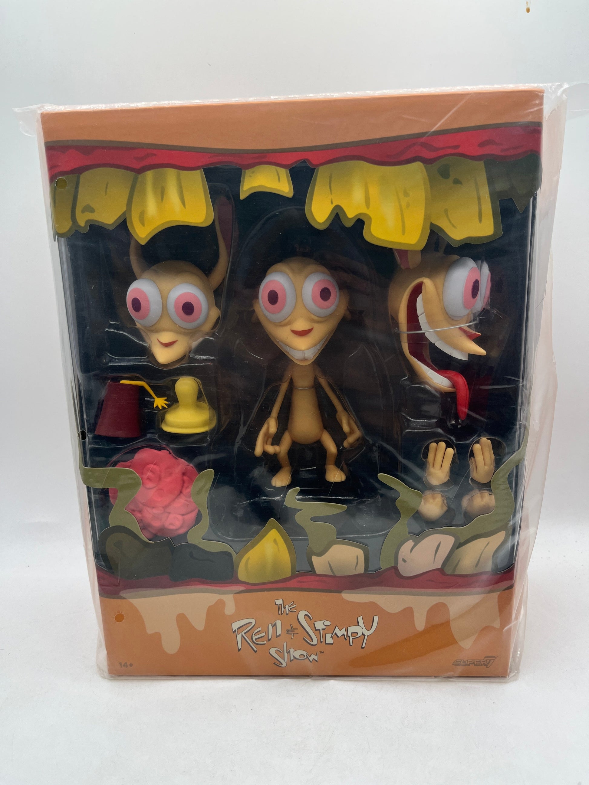Super7 Ultimates Nickelodeon The Ren & Stimpy Show “Ren” Action Figure - Sealed FRENLY BRICKS - Open 7 Days