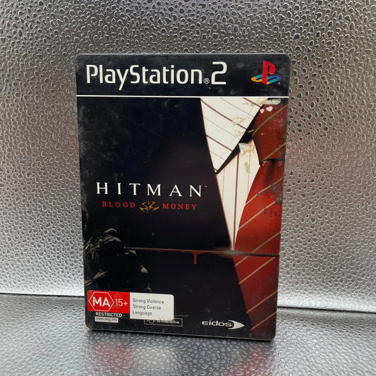 Hitman Blood Money Steelbook PS2 PlayStation 2 Used Game Tested PAL FRENLY BRICKS - Open 7 Days