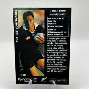 Jonah Lomu 1995 Dynamic Marketing Rugby Union - Rookie Card NZ All Blacks #21 - #2 FRENLY BRICKS - Open 7 Days