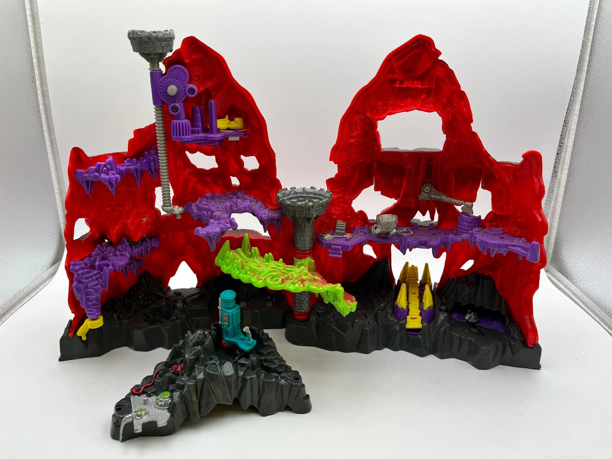 Vintage 1992 Bluebird Mighty Max Skull Mountain Volcano Playset + Accessories FRENLY BRICKS - Open 7 Days
