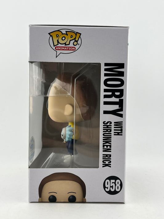 Funko POP! Animation Rick & Morty - Morty With Shrunken Rick #958 - Vinyl Collectable FRENLY BRICKS - Open 7 Days
