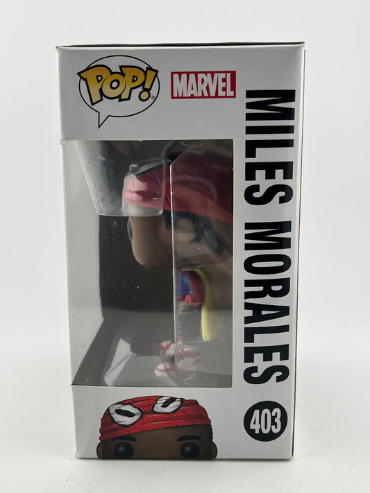 Funko POP! Spider-Man Into The Spiderverse - Miles Morales #403 - Vinyl Collectable FRENLY BRICKS - Open 7 Days