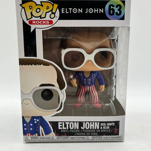 Funko POP! Rocks - Elton John - Elton John Red, White & Blue #63 - Vinyl Collectable FRENLY BRICKS - Open 7 Days