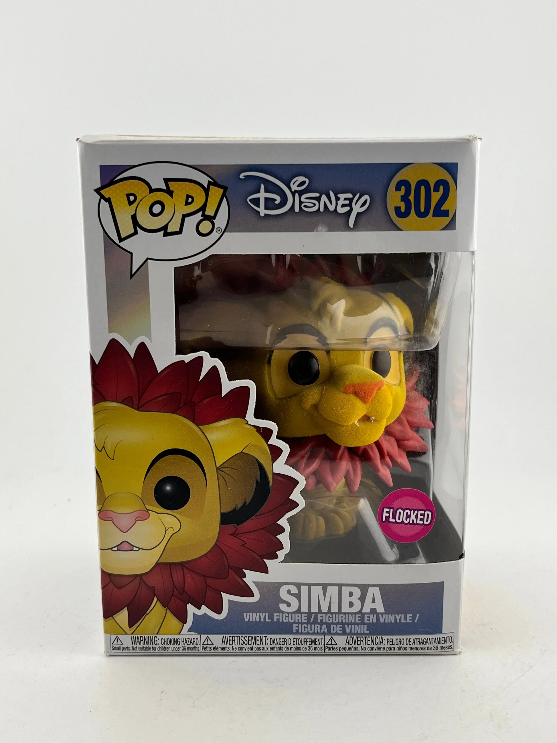 Funko POP! Disney - Simba #302 - Flocked - Vinyl Collectable FRENLY BRICKS - Open 7 Days