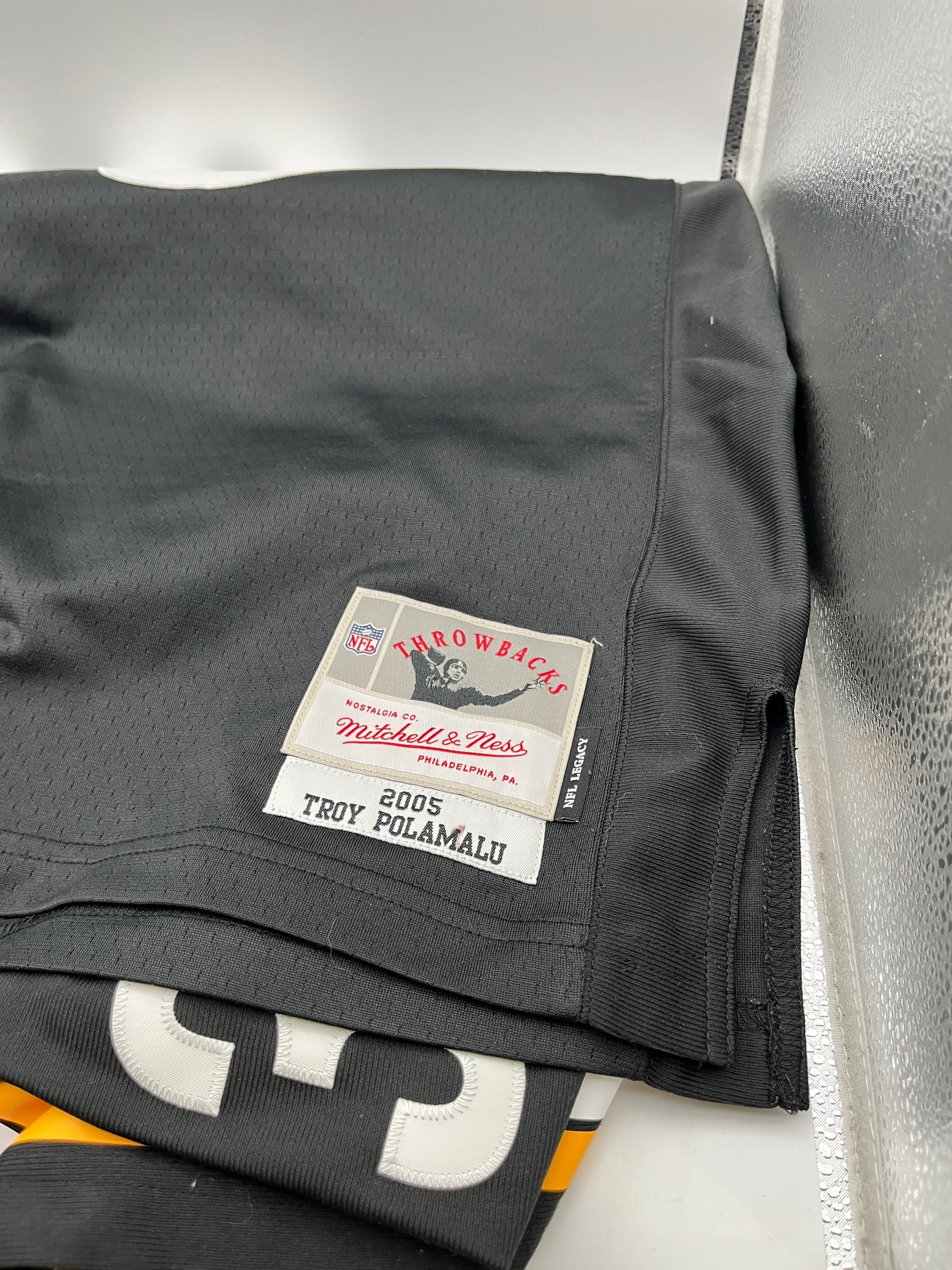 Mitchell & Ness - 2005 Throwbacks NFL Steelers Troy Polamalu Jersey - Size 48(L) FRENLY BRICKS - Open 7 Days