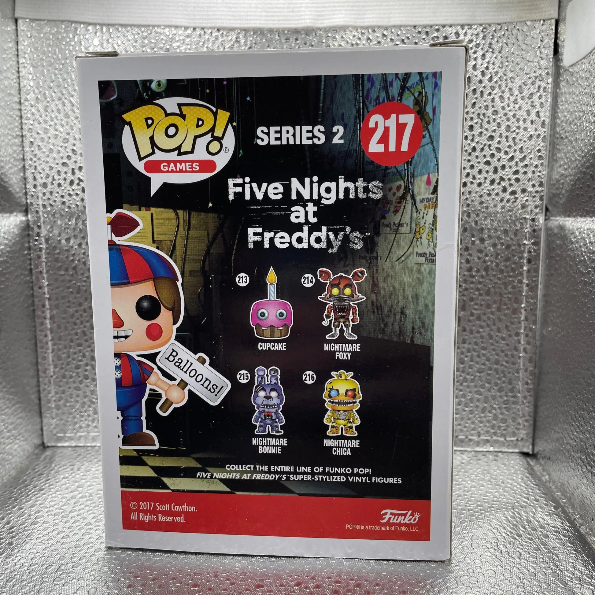 FUNKO POP GAMES FIVE NIGHTS AT FREDDY'S #217 BALLOON BOY VINYL FIGURE RARE FRENLY BRICKS - Open 7 Days