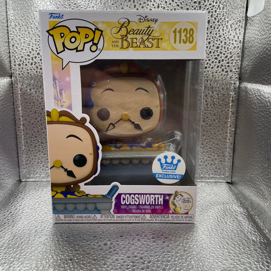 Funko Pop! Vinyl: Disney - Cogsworth - Funko Web (FW) (Exclusive) #1138 FRENLY BRICKS - Open 7 Days