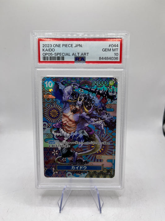 PSA 10 Kaido SP OP05 Special Art OP04-44 One Piece JPN. -  Awakening Of The New Era FRENLY BRICKS - Open 7 Days