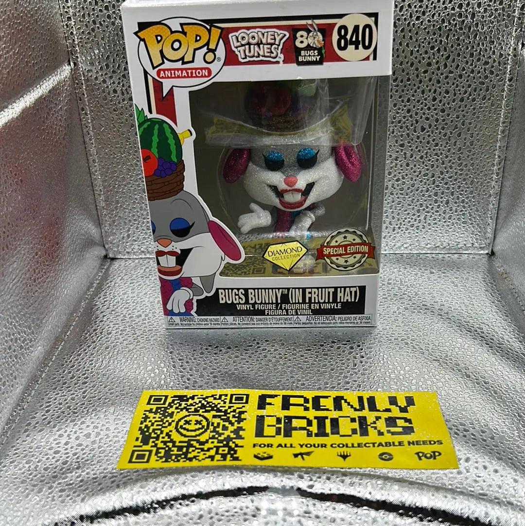 Pop Vinyl Looney Tunes 840 Bugs Bunny (In Fruit Hat) FRENLY BRICKS - Open 7 Days