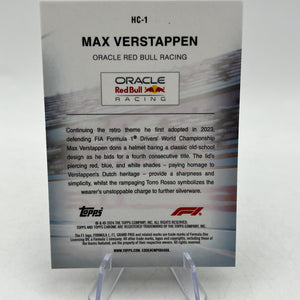 2024 Topps Chrome Formula 1 F1 Max Verstappen Helmet Collection #HC-1 FRENLY BRICKS - Open 7 Days