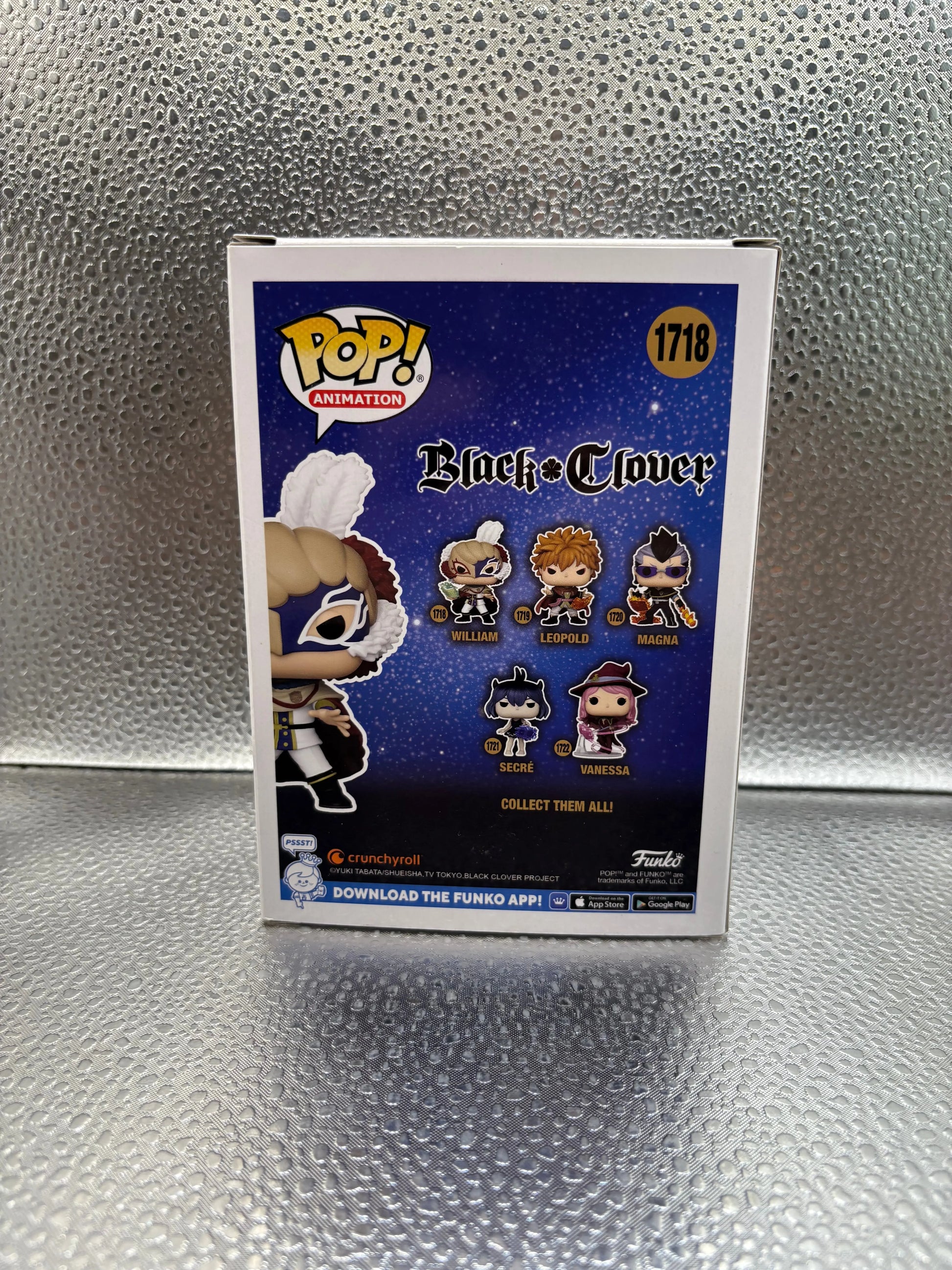 Funko pop Vinyl #1718 Black Clover William FRENLY BRICKS - Open 7 Days