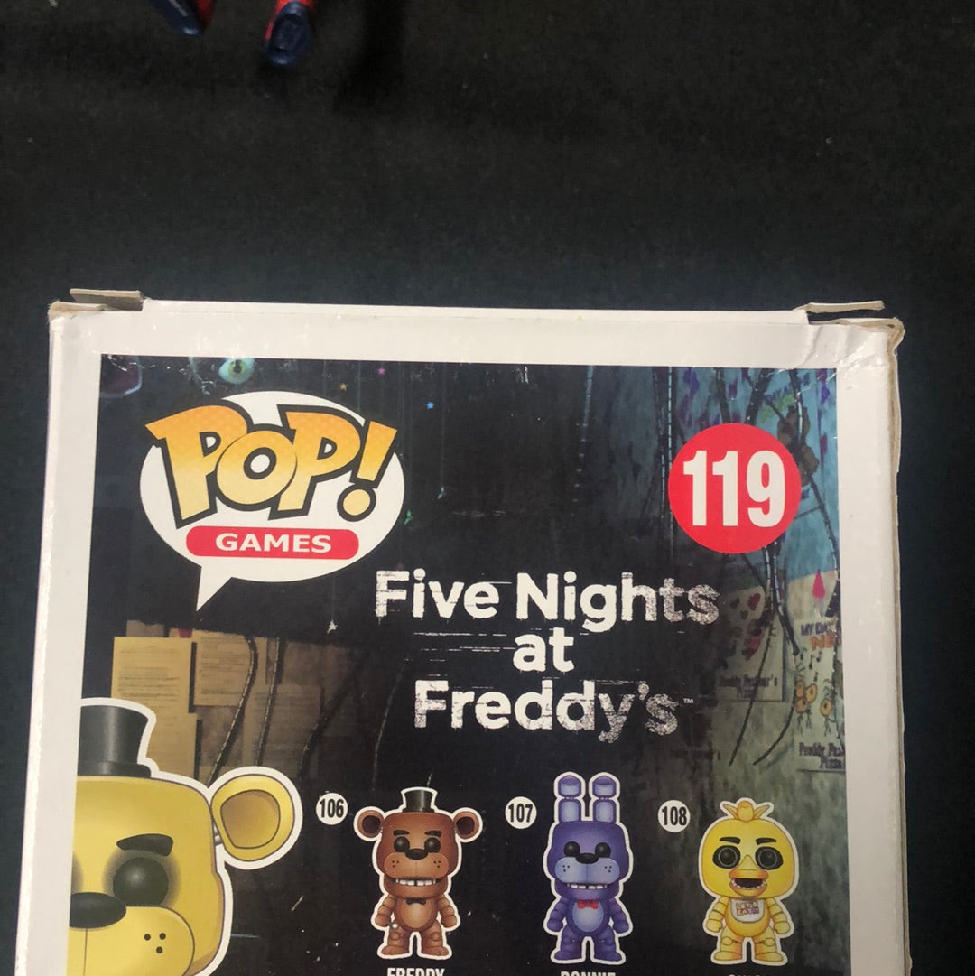 Funko Pop! #119 - Five Nights At Freddy’s (FNAF) - Golden Freddy SDCC 2016 FRENLY BRICKS - Open 7 Days