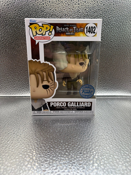 Funko pop Vinyl #1402 Attack On Titan Porco Galliard FRENLY BRICKS - Open 7 Days