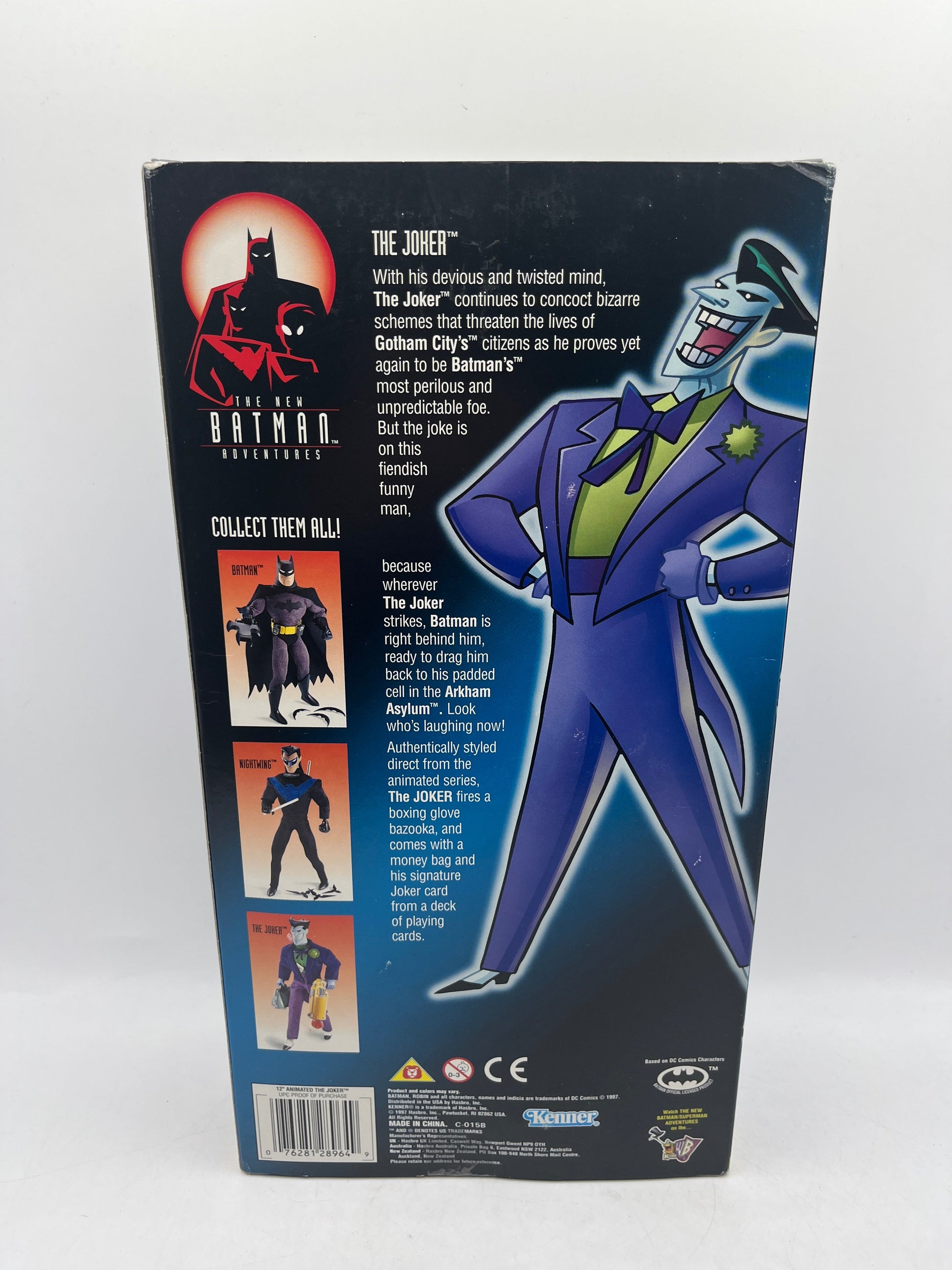 The Joker New Batman Adventures 12" Action Figure Kenner 1997 Firing Bazooka FRENLY BRICKS - Open 7 Days
