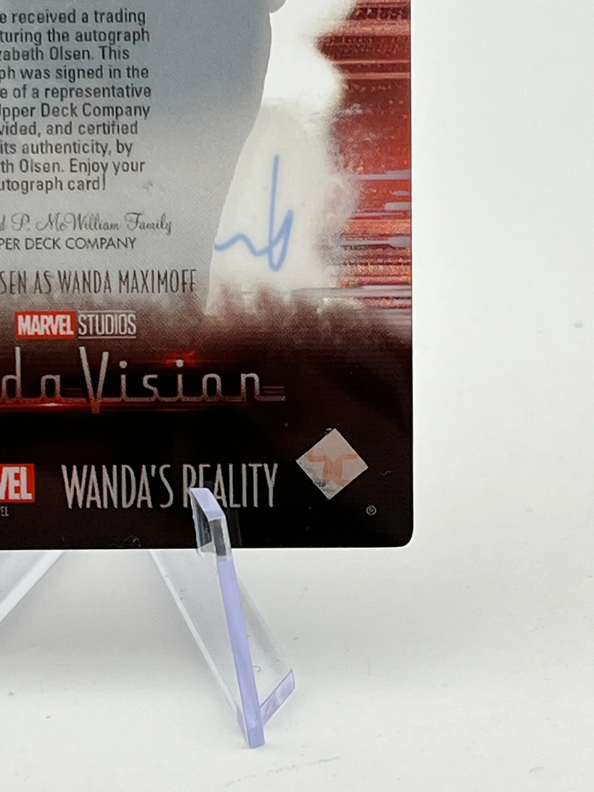 Upper Deck Marvel Wandavision - Elizabeth Olsen As Wanda Auto 17/25 Wanda's Reality FRENLY BRICKS - Open 7 Days