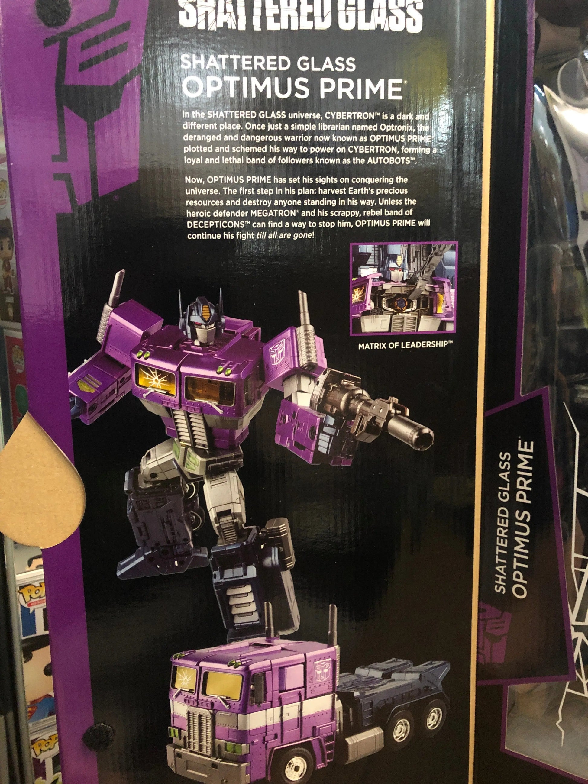 Hasbro Masterpiece: Transformers - Optimus Prime 9" Shattered Glass Action FRENLY BRICKS - Open 7 Days