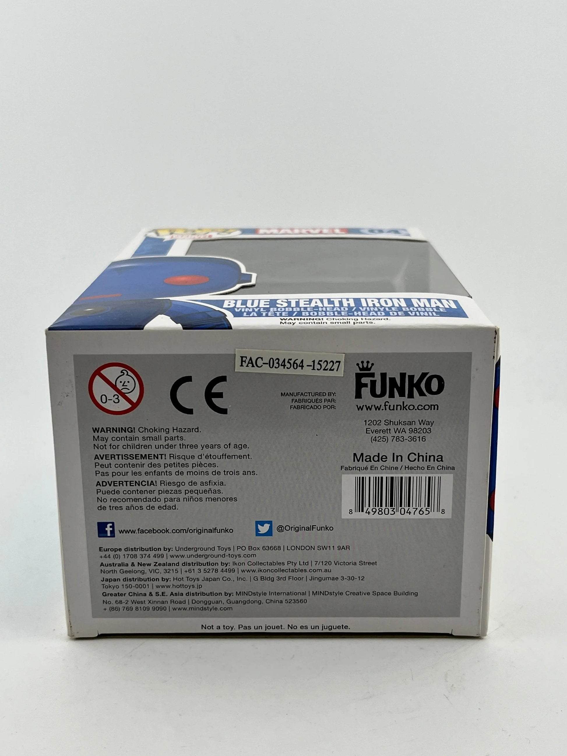 Funko POP! Marvel - Iron Man Stealth Suit #04 - Semi Sun Faded Box FRENLY BRICKS - Open 7 Days