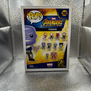 Funko Pop Marvel #289 Thanos FRENLY BRICKS - Open 7 Days